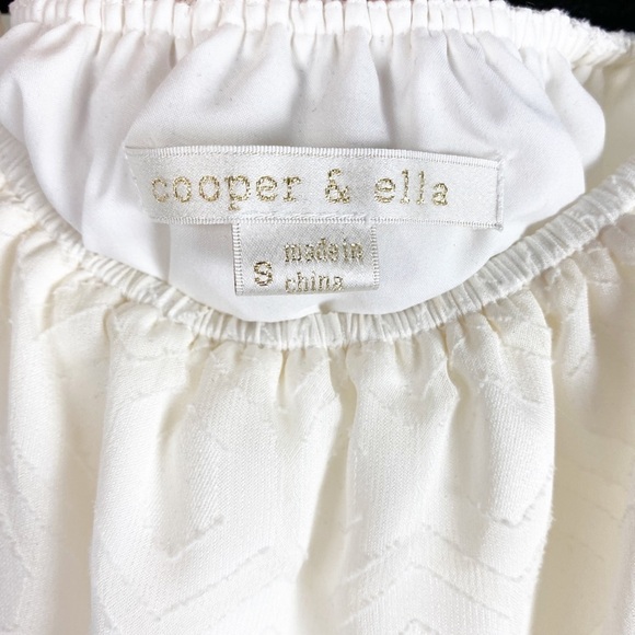 COOPER & ELLA Off Shoulder White Tiered Dress - Picture 6 of 7